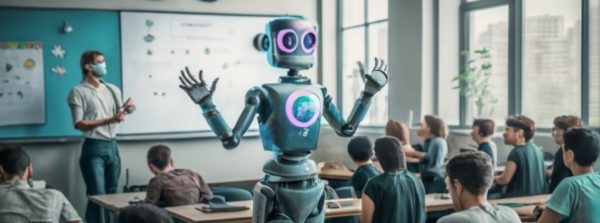 a_picture_of_an_AI_robot_teaching_a_class